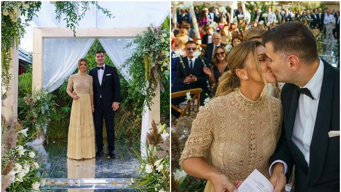 Cum arată cea de-a doua rochie purtată de Simona Halep și cu ce s-a încălțat la plecare tenismena
