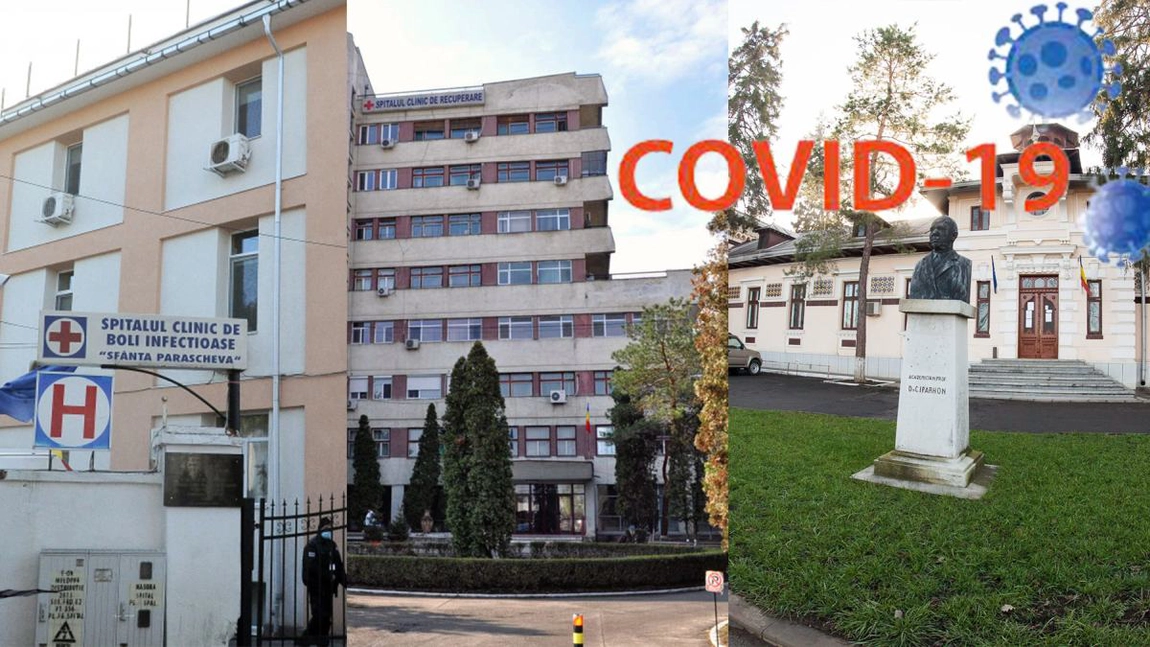 Forfotă în spitalele ieșene! Peste 190 de ieșeni sunt internați cu COVID-19 și tot mai multe focare au fost depistate. Acesta este bilanțul județului Iași din ultimele două luni