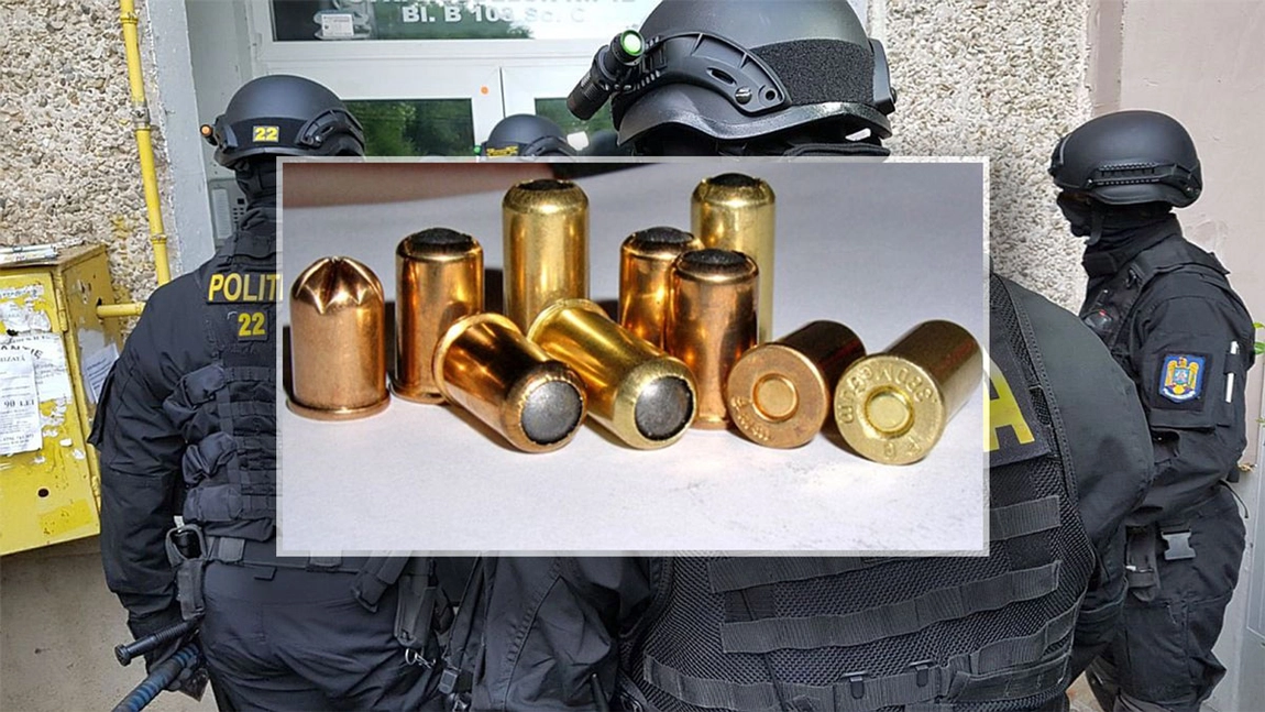 Un adevărat arsenal, descoperit de anchetatori în casa unui ieșean! Amortizoare ce pot fi adaptate armelor letale și mii de cartușe, ridicate la percheziții (Exclusiv)