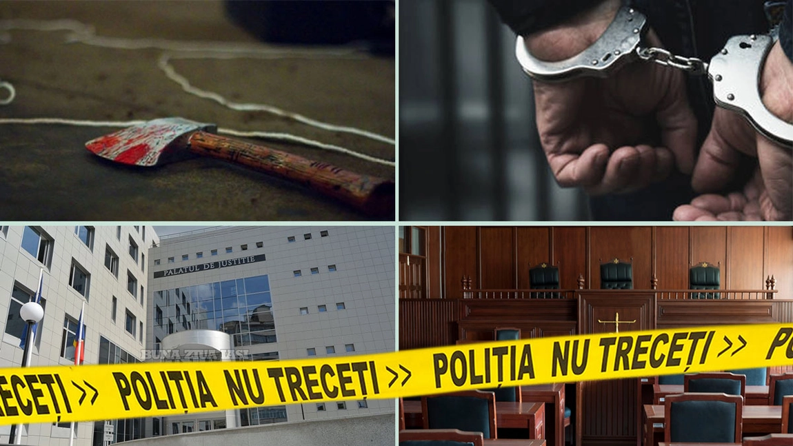 A sărit sângele pe pereți ca dintr-o fântână arteziană! Un ieșean și-a lovit propriul tată cu un topor, în cap. Agresorul, trimis la pușcărie pentru aproape 20 de ani