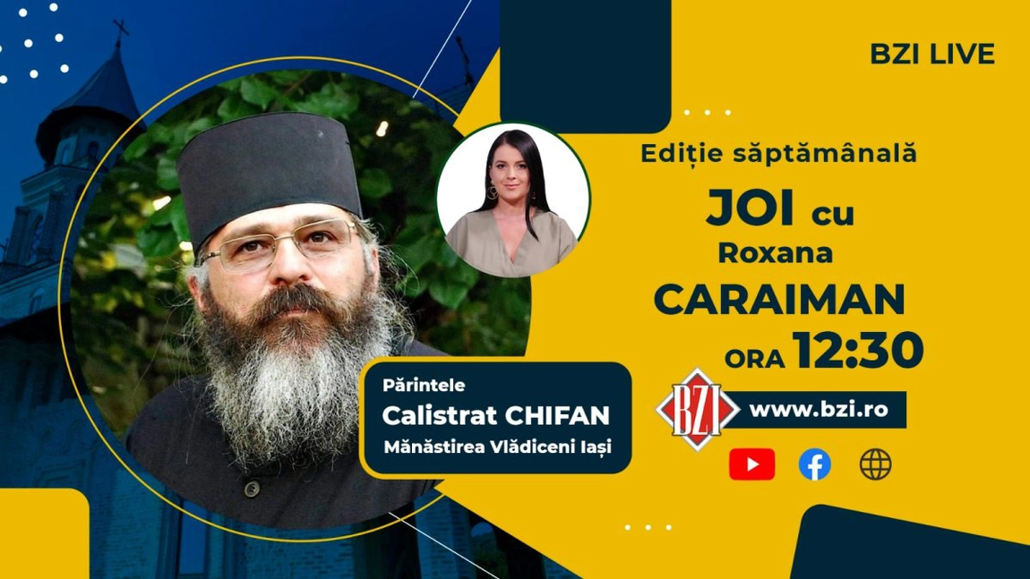 LIVE VIDEO - Părintele Calistrat Chifan de la Mănăstirea Vlădiceni din Iași vorbește la BZI LIVE despre Sfinții Arhangheli Mihail și Gavriil, apărătorii nebiruiți ai creștinilor - FOTO