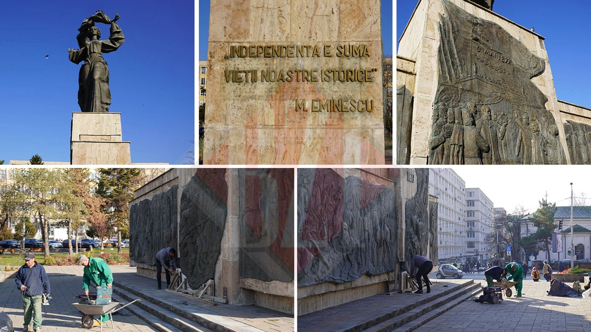 Se reface Statuia Independenței din Iași! Primăria va aloca peste 2 milioane de lei pentru reabilitarea monumentului istoric- GALERIE FOTO