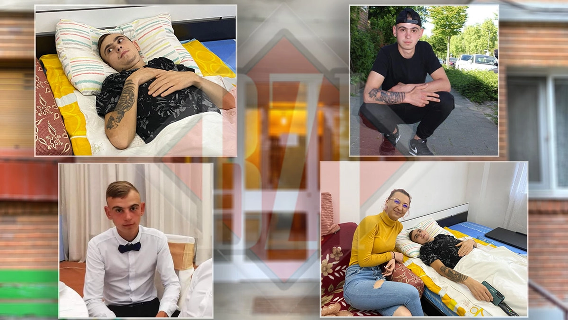 Într-o secundă a pierdut ce avea mai de preț! La 22 de ani este imobilizat la pat, iar șansele să fie un om normal sunt minime. Andrei Munteanu își dorește un scaun cu rotile să poată ieși afară - GALERIE FOTO/VIDEO