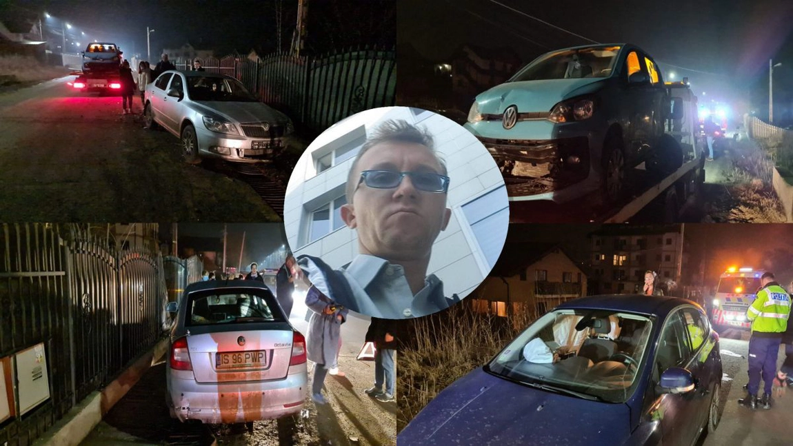 Un avocat, pulbere de beat, a făcut prăpăd pe o stradă din Iași! A lovit mai multe mașini după ce a pierdut controlul volanului. Acum a venit nota de plată pentru 