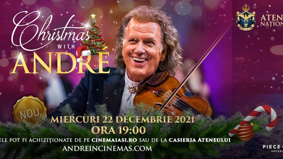 Special de sărbători: Transmisiunea live a concertului lui André Rieu, la Cinema Ateneu Iași