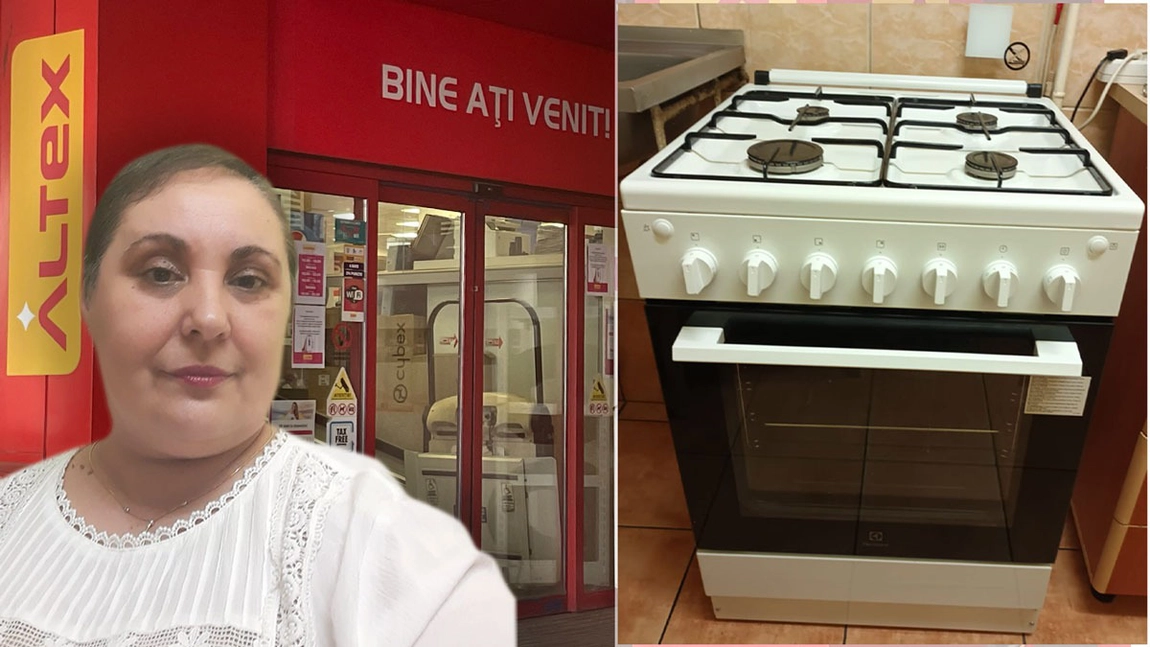 O infirmieră de la Institutul Regional de Oncologie Iași, înjosită în magazinul Altex! A cumpărat un aragaz Electrolux, numai bun de aruncat pe fereastră. Elena Crețu: 