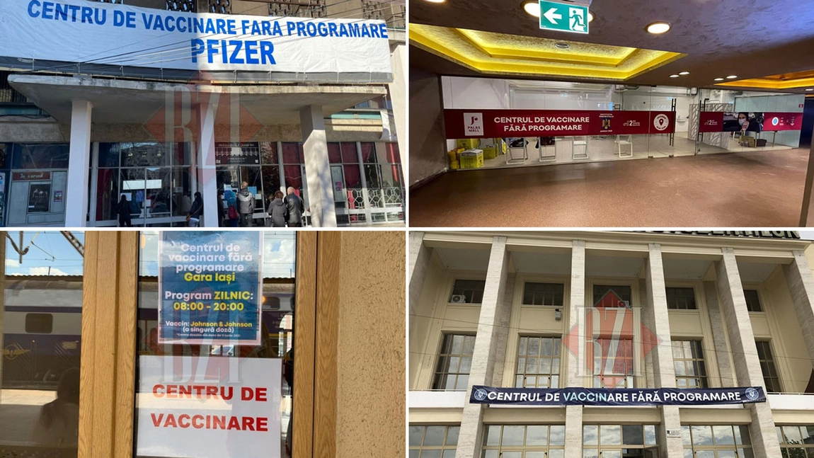 Unde se pot imuniza ieșenii în perioada sărbătorilor? Programul centrelor de vaccinare a suferit câteva modificări. Doar 11 dintre acestea vor fi deschise în Ajunul Anului Nou și pe 1 ianuarie 2022