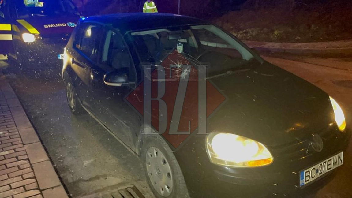 Accident rutier pe şoseaua Rediu. Un pieton băut ce traversa neregulamentar a fost acroşat de un autoturism - EXCLUSIV, FOTO, VIDEO