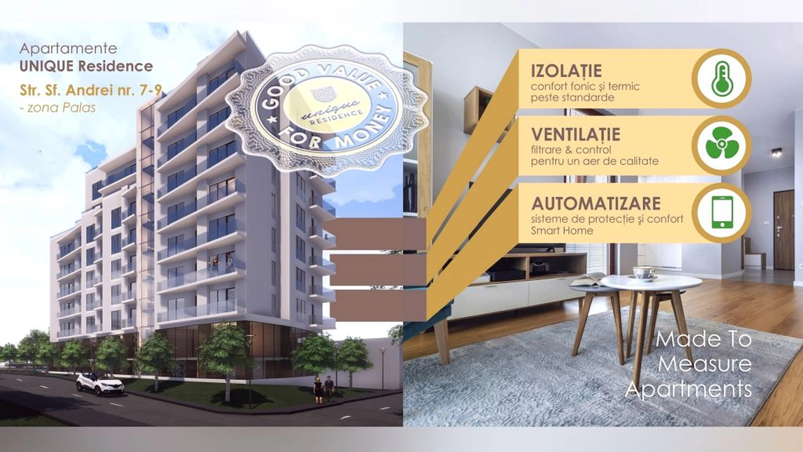 Apartamente Premium cu niveluri de echipare pentru locuințe inteligente, eficiente energetic, cât mai sănătoase