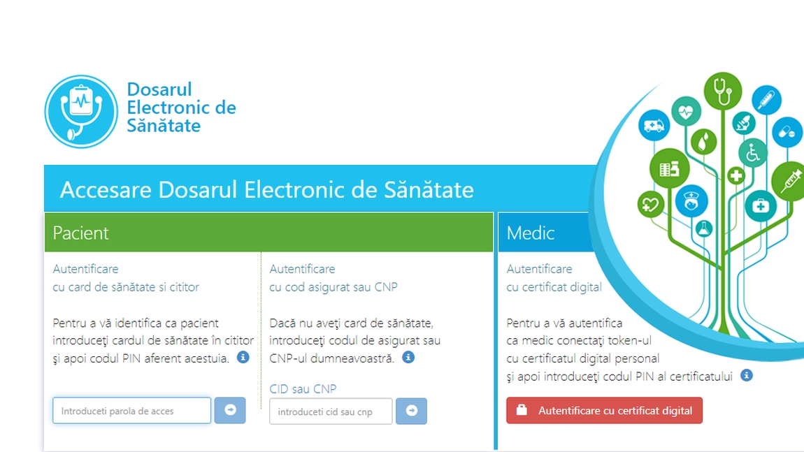 Starea de sănătate a tuturor pacienţilor, publicată pe DES. Cine are acces la dosarul electronic de sănătate