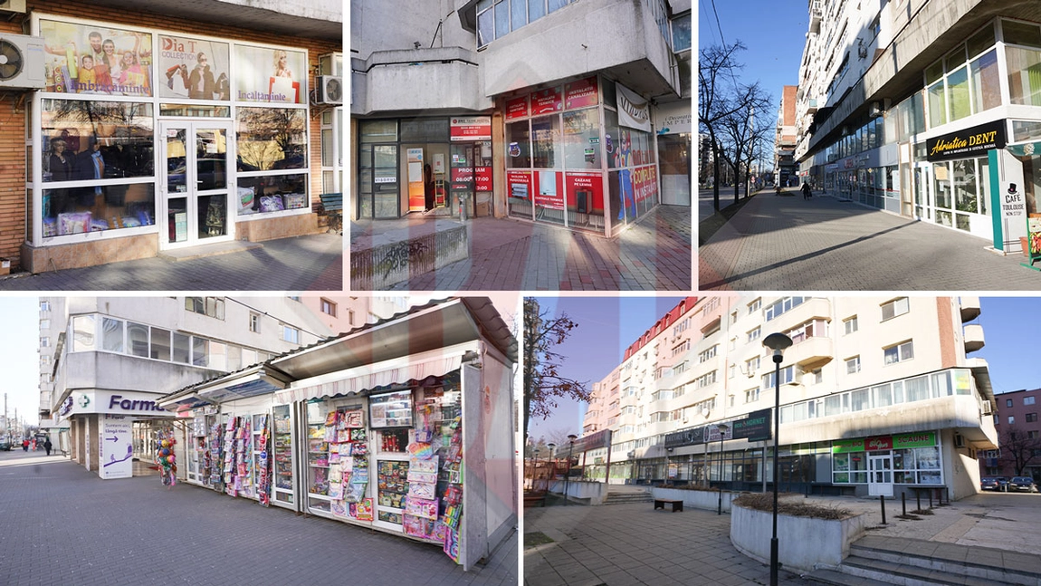 Vitrine de prost gust și tonete ponosite, pe principalele artere ale Iașului! Pe bulevardele Păcurari și Independenței, mai multe magazine par a fi dintr-o altă eră - GALERIE FOTO