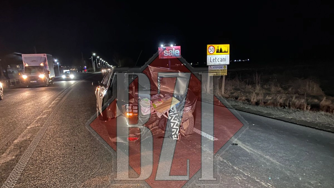 Accident rutier în Lețcani, județul Iași. Două autoturisme au fost implicate în coliziune - EXCLUSIV, FOTO