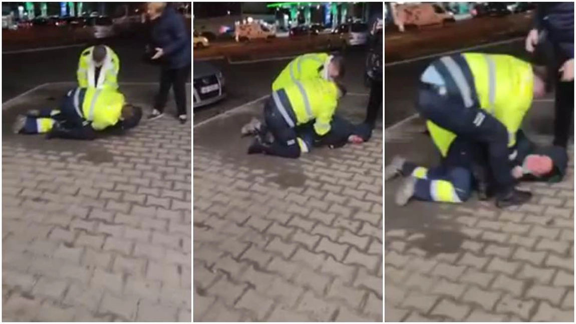 Un bărbat a fost scos cu forța de poliție din supermarket pentru că nu avea mască de protecție - VIDEO