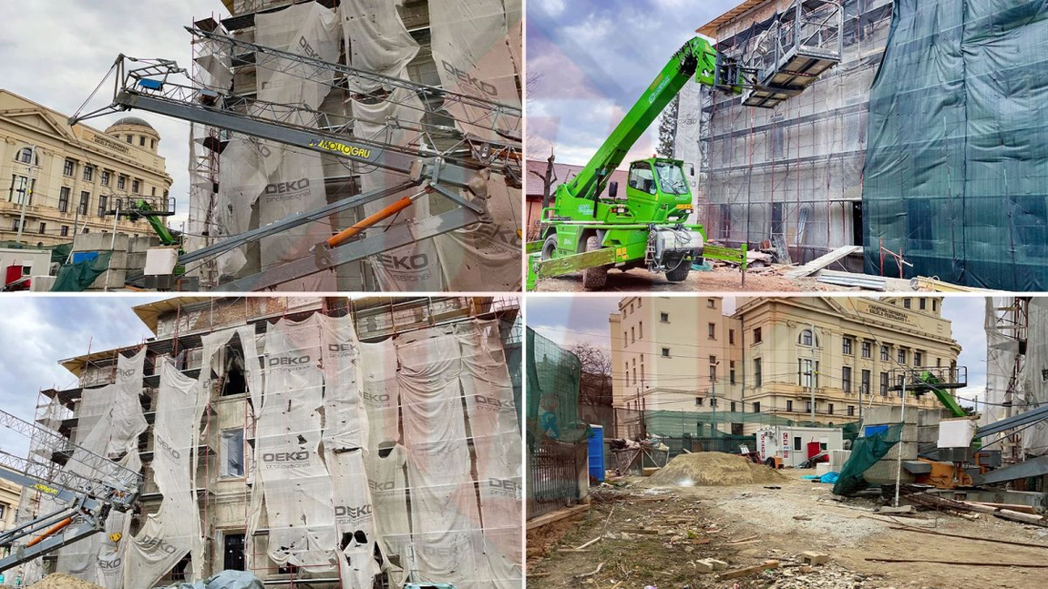 Ample lucrări la o clădire din centrul orașului Iași! Acestea se vor finaliza în 2022, după o investiție de peste 17 milioane de lei - GALERIE FOTO EXCLUSIV