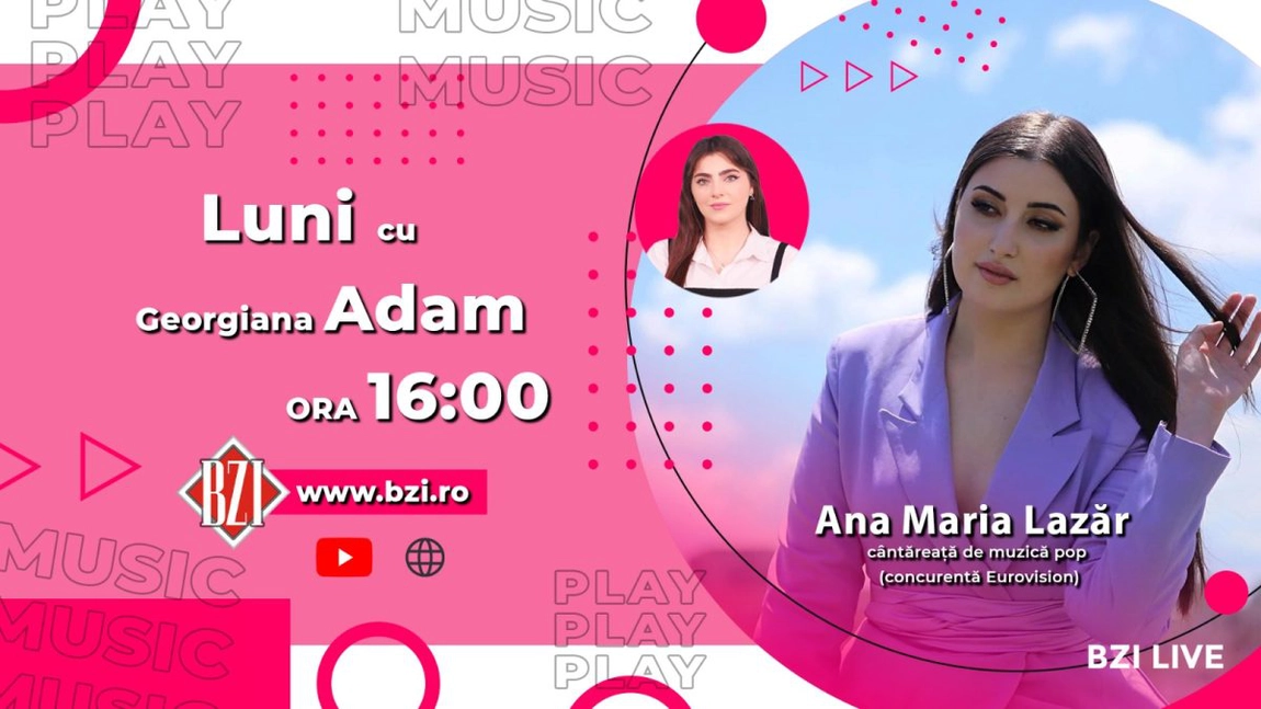 LIVE VIDEO - Detalii din culisele Eurovision! Ana Maria Lazăr, participantă a concursului, povestește pentru BZI LIVE despre experiența ei
