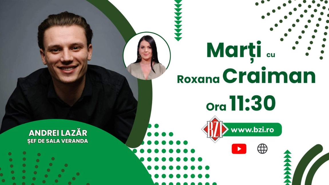 LIVE VIDEO - Ce așteptări au clienții de la angajații unui restaurant și cum trebuie să se comporte aceștia? Aflați de la Andrei Lazăr, șef de sală în cadrul restaurantului Veranda, numai la BZI LIVE! - FOTO