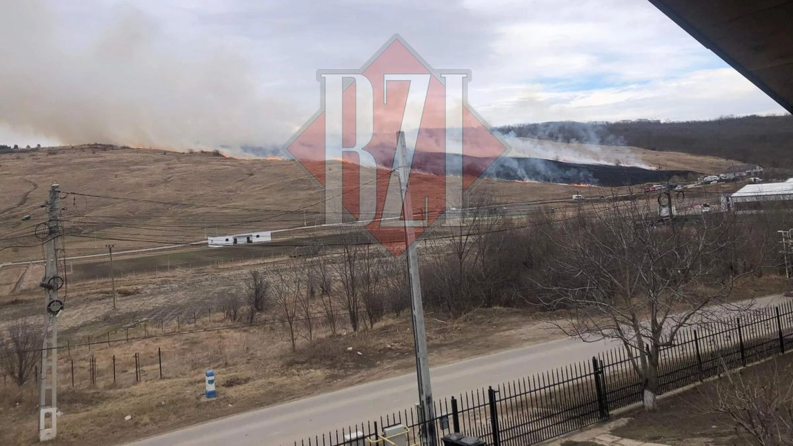 Incendiu de vegetaţie în mai multe localități din judeţul Iaşi. Pompierii se deplasează la faţa locului - EXCLUSIV, FOTO, VIDEO, UPDATE