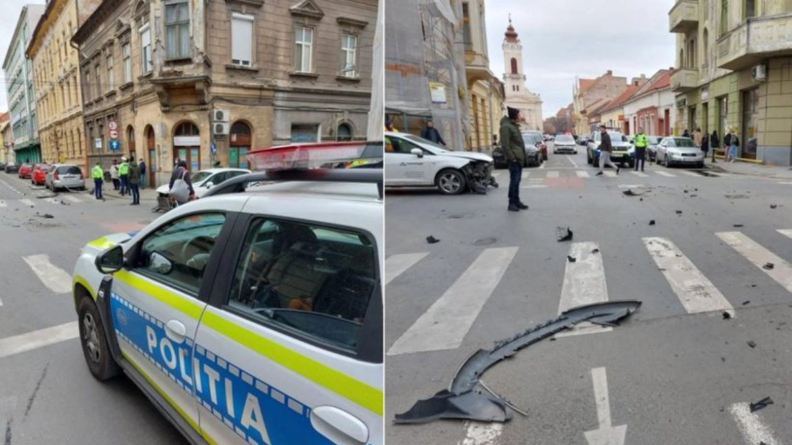 Un pensionar din Arad a murit nevinovat, după ce două maşini s-au lovit într-o intersecţie