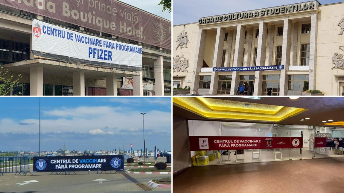 Puțin peste 300 de doze de vaccin Covid-19 au fost administrate în doar două zile la Iași, după ce mai multe centre au fost închise