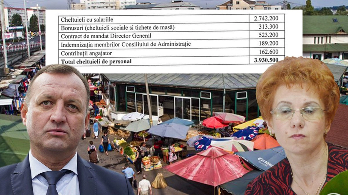 Salarii de sute de mii de lei la EcoPiața SA pentru politrucii din conducere! Firma Primăriei Iași este căpușată de ani buni - FOTO