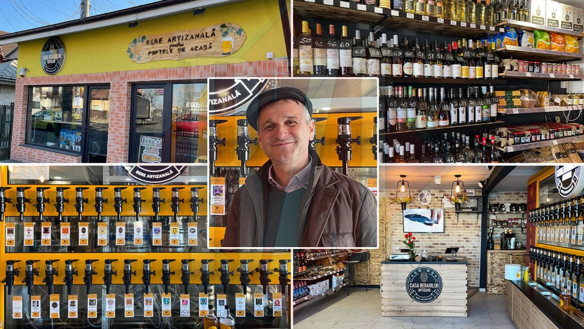 Dezvoltatorul imobiliar Dănuț Mihu s-a apucat de comercializat bere artizanală scumpă! Vinde la ieșirea din Iași aproape 5 tone pe lună-FOTO