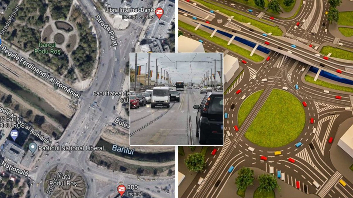 Pasaje subterane în Podu Roș! Primăria Iași schimbă proiectul de trafic din cea mai aglomerată zonă a orașului