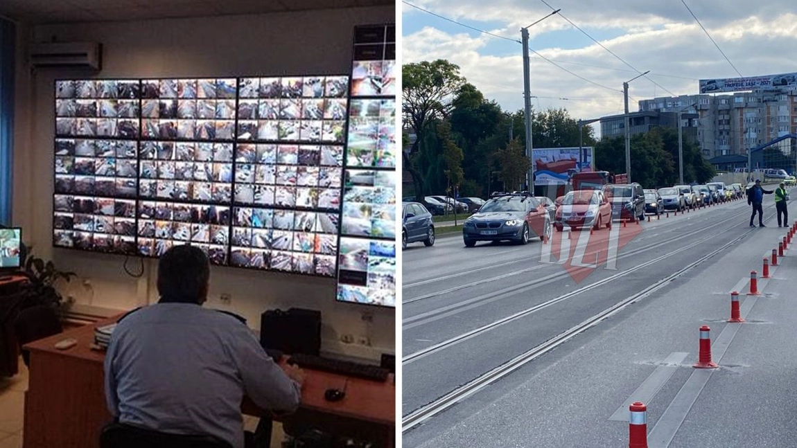 Atenție, ieșeni! Primiți amenda acasă dacă intrați pe benzile unice pentru transport în comun! - GALERIE FOTO