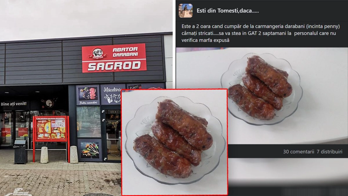 Carne împuțită de la magazin! Mai multe persoane se plâng de calitatea deplorabilă a produselor din carmangeria Sagrod