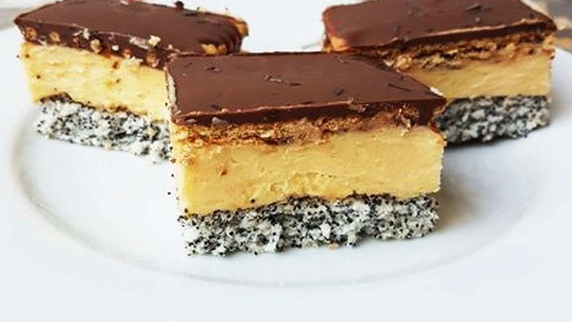 Prăjitura cu mac și biscuiți – Unul dintre cele mai îndrăgite deserturi