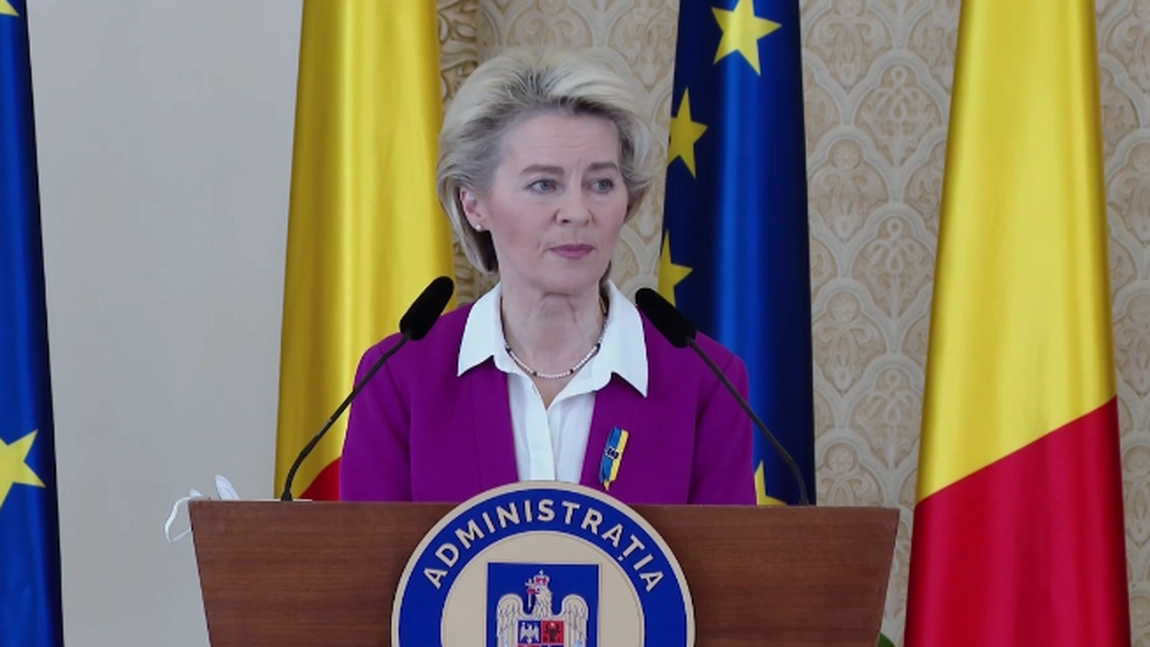 Ursula von der Leyen, la Palatul Cotroceni: „Noi căutăm soluții, dar vreau să îi felicit pe românii care s-au mobilizat să ajute” - LIVE VIDEO