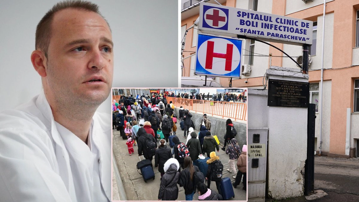O mamă cu doi copii și alți zeci de refugiați ucrainieni tratați la Spitalul de Boli Infecțioase Iași. Dr. Florin Roșu: ”În fața bolii suntem egali”