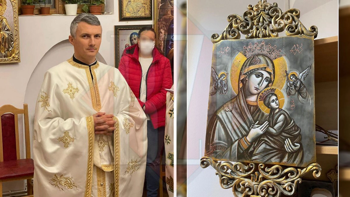 Minune trăită de un preot din Iași! O icoană de lemn, sculptată, a crăpat, iar peste noapte s-a reparat singură. Preotul Silviu Manta: ”Nu mi-a venit să cred”
