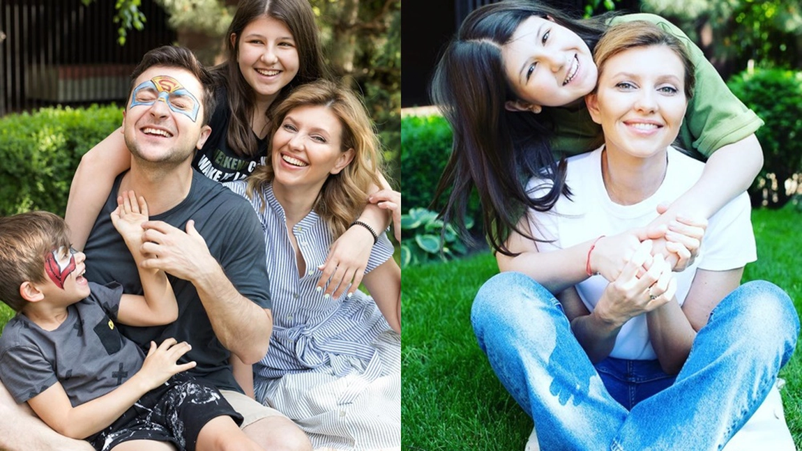 Războiul prin ochii familiei lui Zelenski. Ce se întâmplă în aceste momente cu copiii și soția președintelui ucrainean