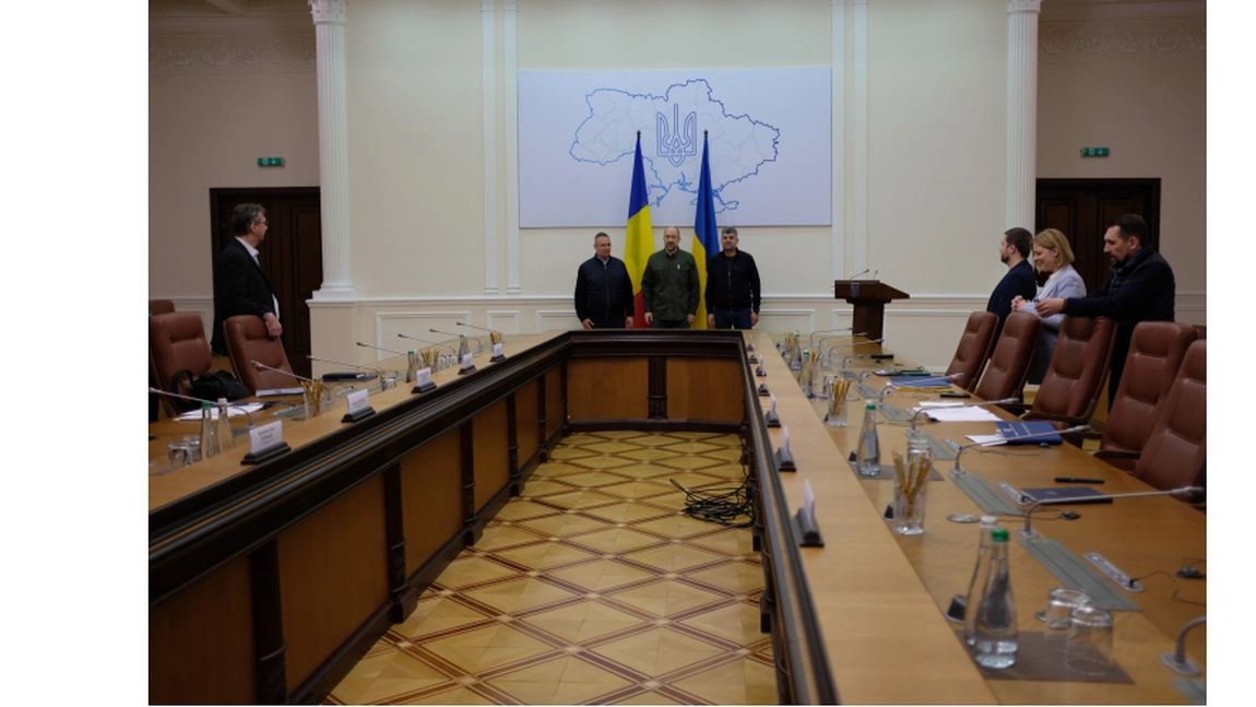 Nicolae Ciucă, Bogdan Aurescu și Marcel Ciolacu, vizită oficială la Kiev - FOTO