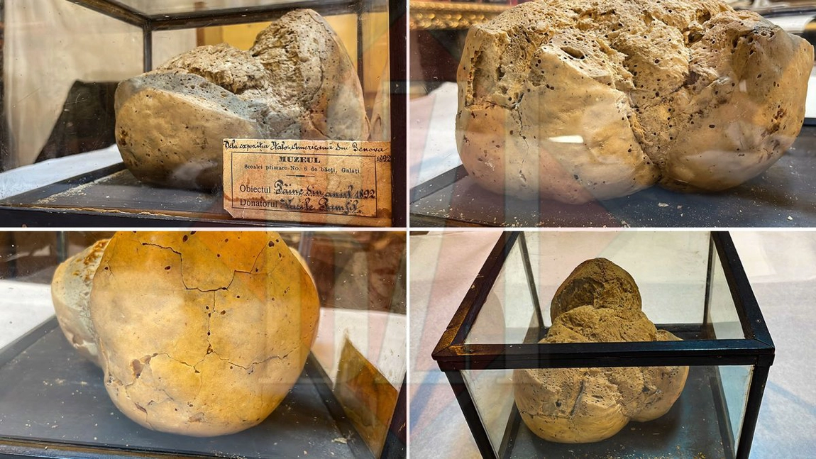 La Iași este prezentat, pentru public, un exponat unic în toată lumea. Este vorba de o pâine de acum 130 de ani – GALERIE FOTO