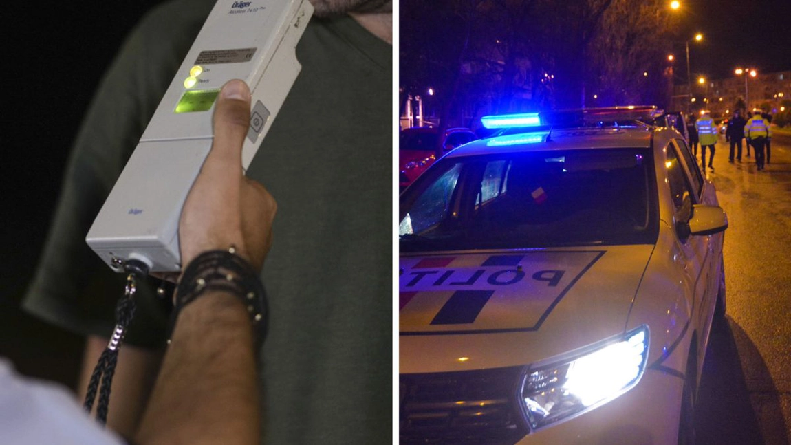 Un ieșean a scăpat de pușcărie după ce a urcat băut la volan. Polițiștii l-au prins după ce au văzut traiectoria mașinii