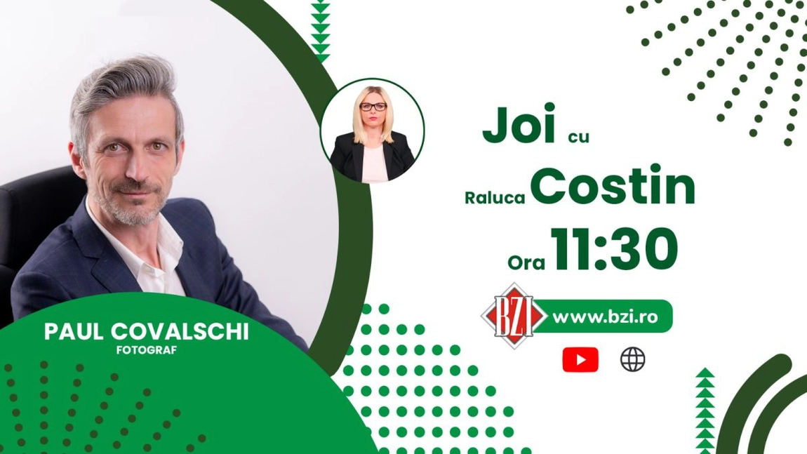 LIVE VIDEO - Despre meseria de fotograf și când ajungi cel mai bun în domeniu. Discuție cu Paul Covalschi, fotograf, numai la BZI LIVE! - FOTO