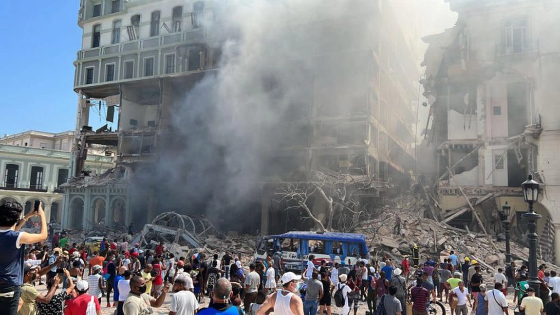 Un hotel din Havana a fost spulberat în urma unei explozii - VIDEO