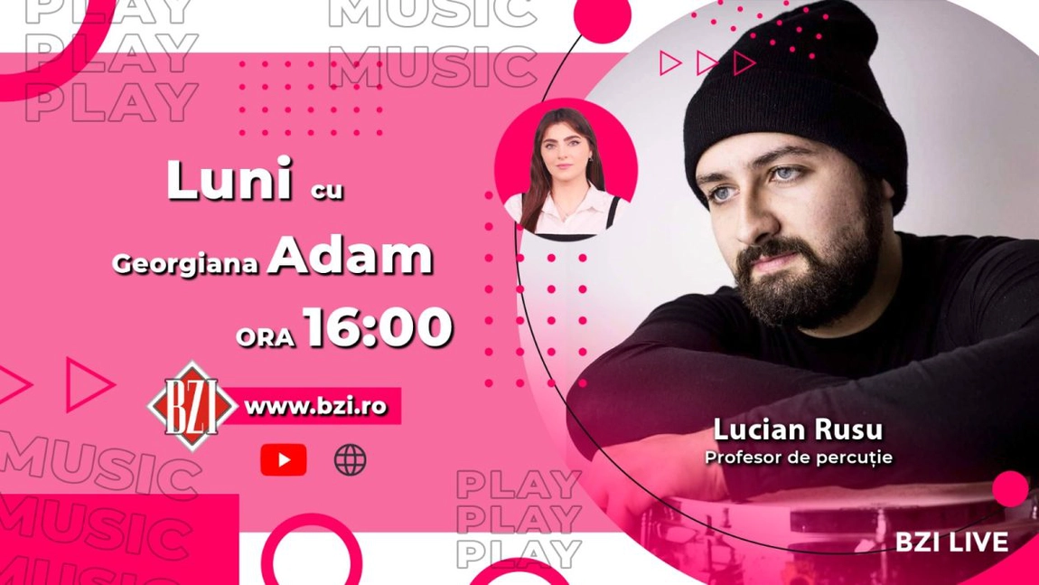LIVE VIDEO - Despre lumea sunetelor! Lucian Rusu, profesor de percuție, împărtășește pentru BZI LIVE despre abordările sale în muzică - FOTO