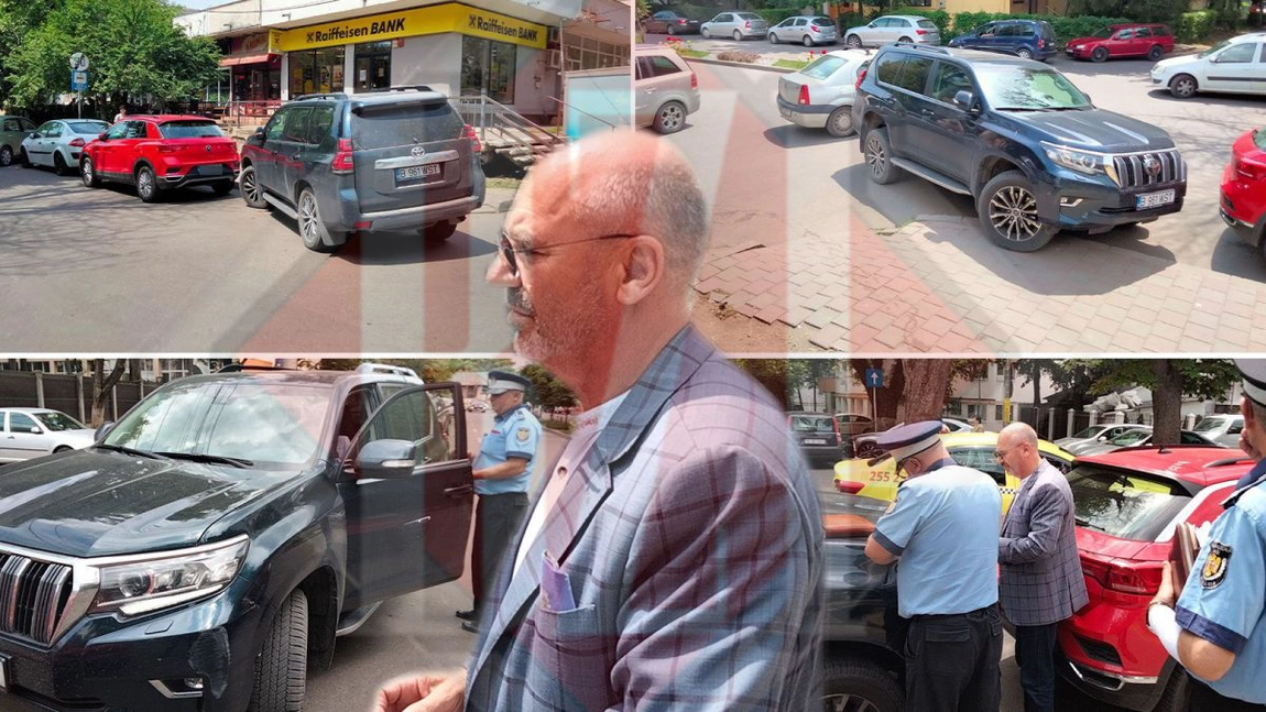 Senatorul PSD Maricel Popa a fost amendat pentru că a parcat ca un cocalar. Polițiștii l-au taxat în direct – FOTO, VIDEO