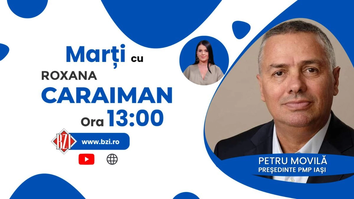 LIVE VIDEO - Noi alegeri în organizația PMP Iași. Despre rezultate discută la BZI LIVE Petru Movilă, președintele partidului - FOTO