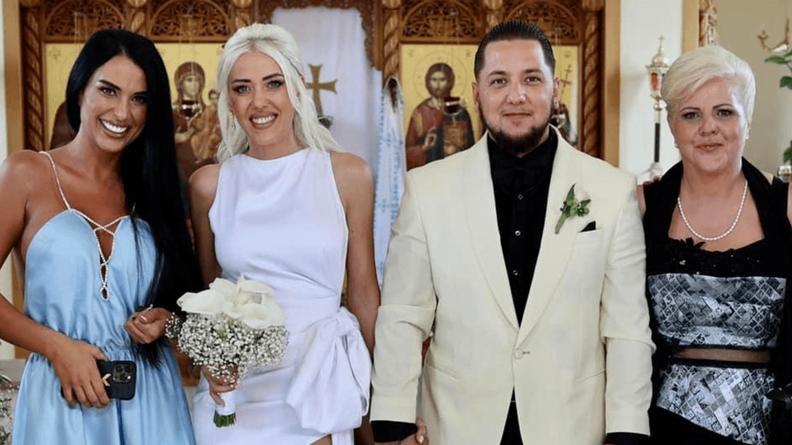 Ana-Maria Crudu și Adrian Neagu s-au căsătorit religios. Sora Danielei a strălucit în ziua cea mare