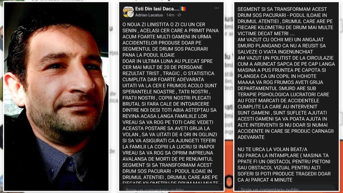 Mesaj tranșant transmis de „Lunetistul” din Iași! Cere lansarea campaniei „Asigură-te că te-ai asigurat”!