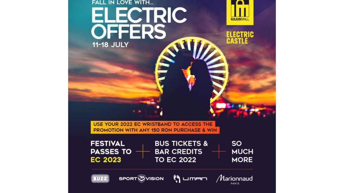 Iulius Mall Cluj x Electric Castle: Bus Station, oferte și reduceri personalizate, dar și alte surprize pentru festivalieri   