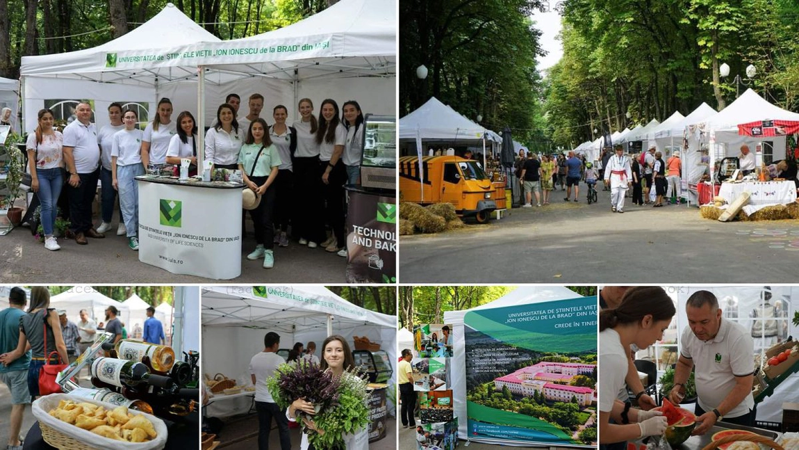 Universitatea de Științele Vieții din Iași, organizator al Târgului Producătorilor din Regiunea de Dezvoltare Nord–Est. Ce produse tradiționale au putut savura participanții – GALERIE FOTO