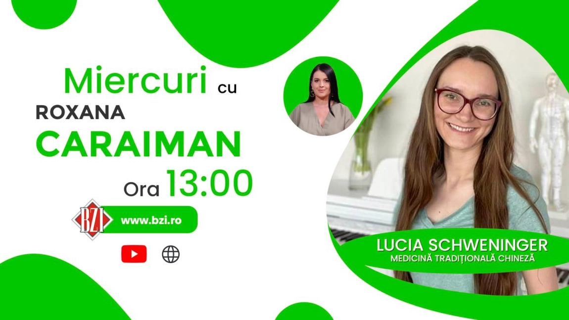 LIVE VIDEO - Cum te ajută medicina chineză în procesul de slăbire? Terapeutul Lucia Schweninger își prezintă planul la BZI LIVE