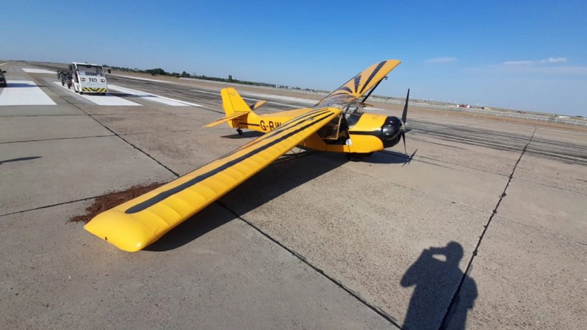 Aterizare forțată a unui avion, pe Aeroportul Mihail Kogălniceanu din Constanța, după o defecțiune tehnică