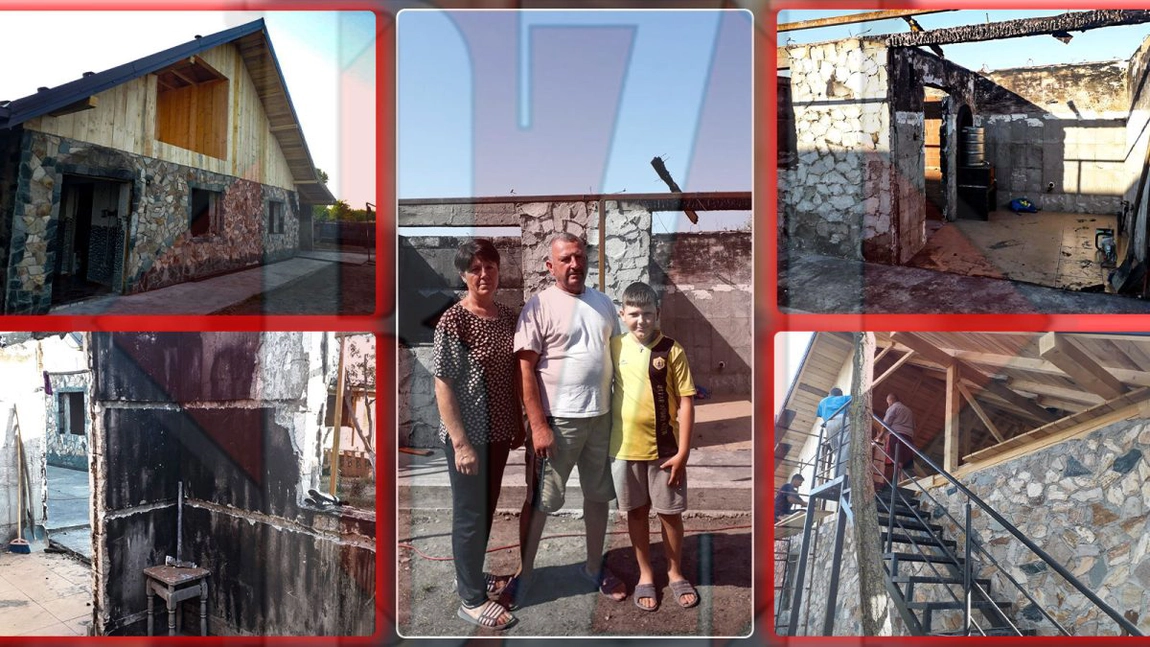 Flăcările au mistuit tot ce au agonisit, iar acum se luptă pentru o nouă locuință! Familia Manolache a rămas fără casă și este ajutată de o asociație de caritate –GALERIE FOTO / VIDEO