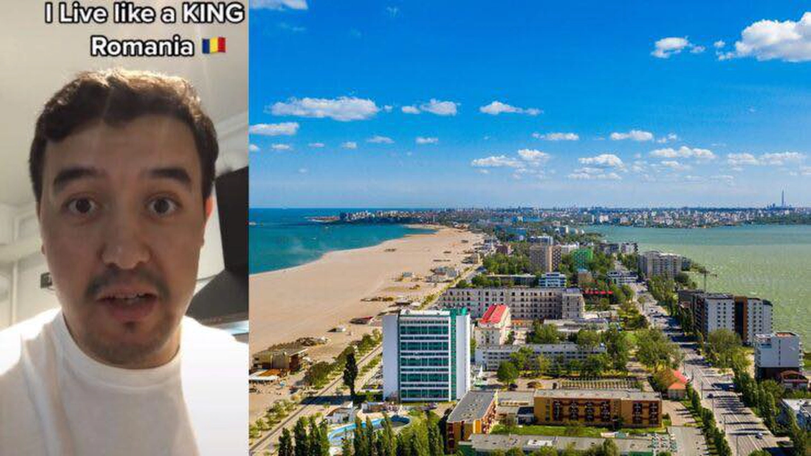 Un american ajuns pe plaja din Mamaia a devenit viral: „Trăiesc ca un rege în România!