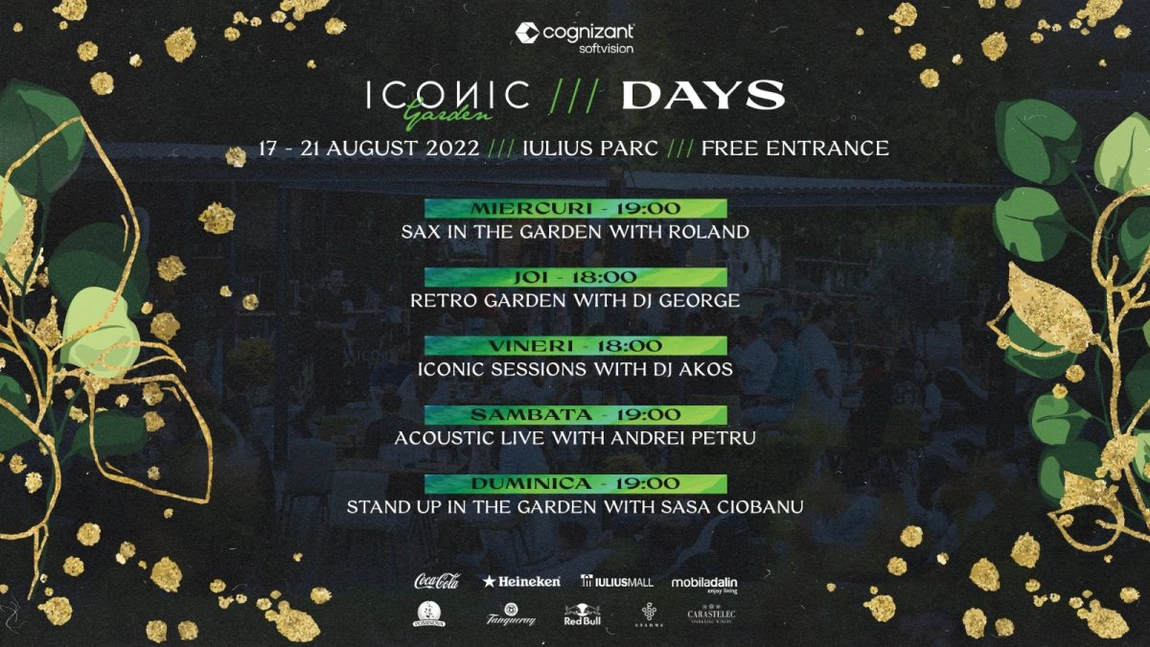 Trăiește Iconic Days în Iulius Parc: jazz, muzică retro, stand-up comedy și delicii urbane
